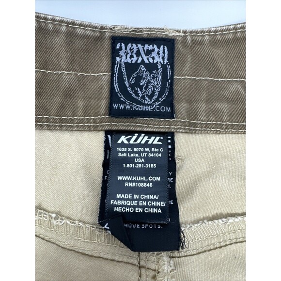 Kuhl Mens Pants Gray 38X30 Crag Vintage Patina Dye Distressed Casual Brown - Picture 11 of 14